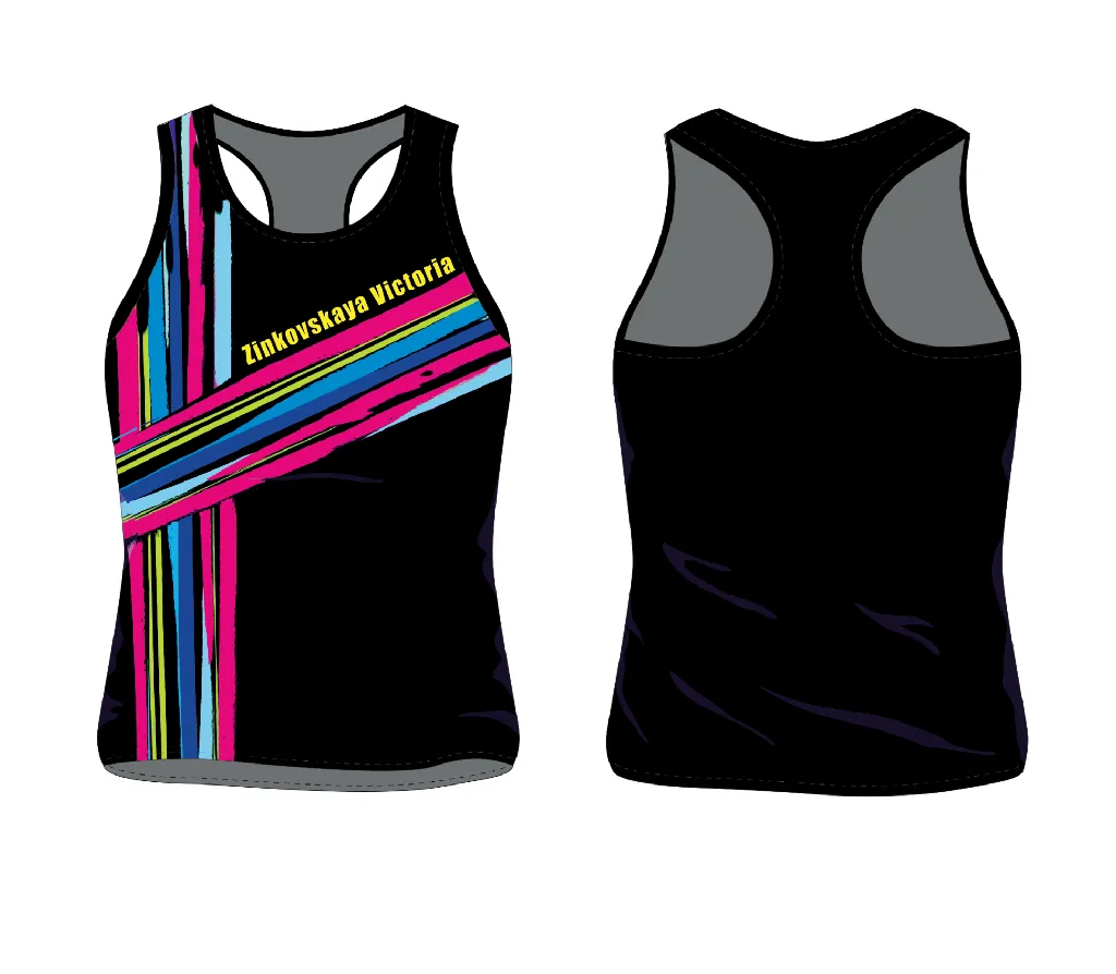 Майки-борцовки TOP BLACK STRIPES